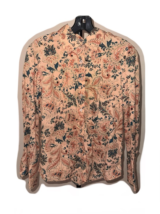 ayc Tops - Paisley Patterned Button-Up Shirt